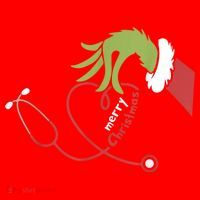Merry Christmas Nurse Funny Nursing Christmas Santa Hat thumb 1