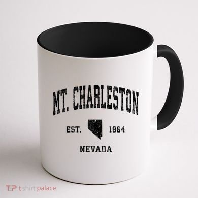 Mt. Charleston Nevada Nv Vintage Athletic Coffee Mug back