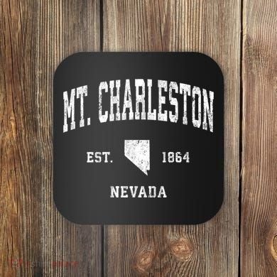 Mt. Charleston Nevada Nv Vintage Athletic Coaster