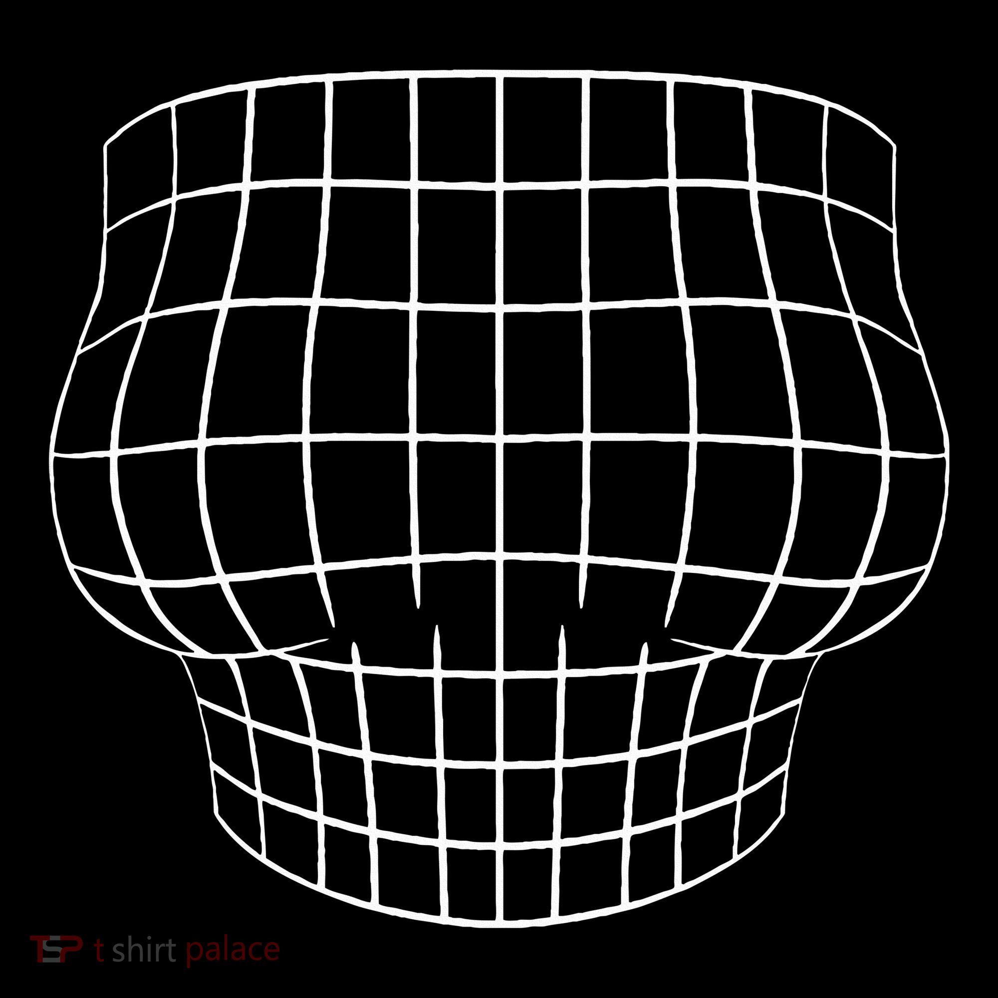 Magnified Chest Optical Illusion Grid Big Boobs Coaster
