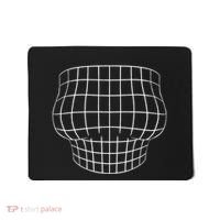 Magnified Chest Optical Illusion Grid Big Boobs Mousepad thumb 0