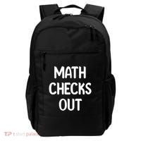 Math Checks Out Awesome Nerdy And Cases Funny Dad Jokes Cute Gift Backpack thumb 0