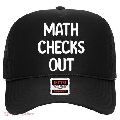 Math Checks Out Awesome Nerdy And Cases Funny Dad Jokes Cute Gift Hat