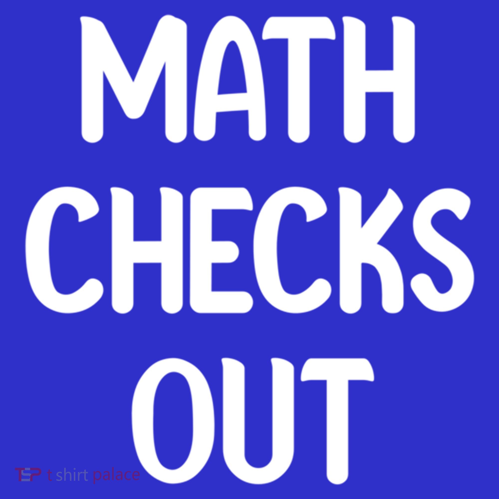 Math Checks Out Awesome Nerdy And Cases Funny Dad Jokes Cute Gift Women's Tank Top