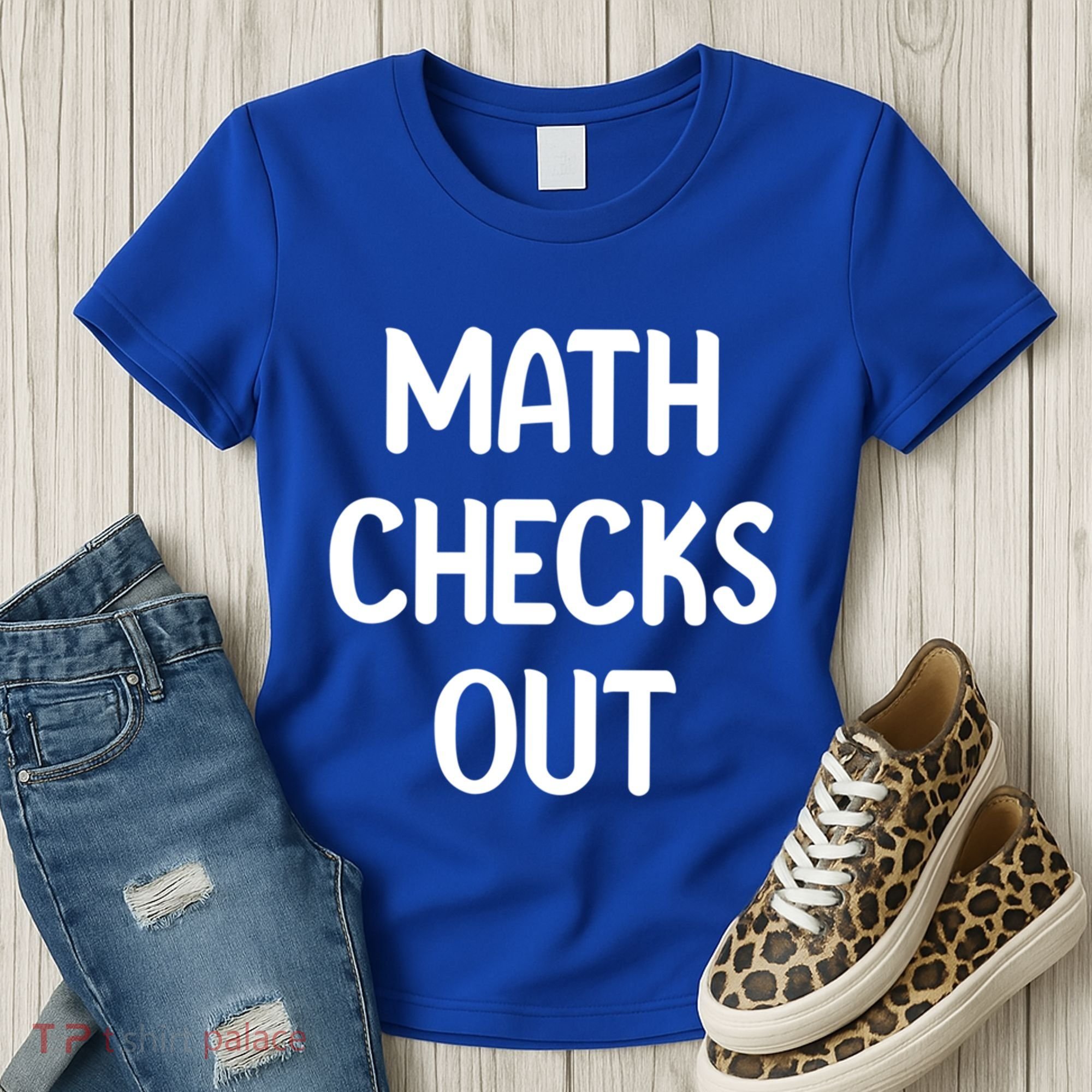 Math Checks Out Awesome Nerdy And Cases Funny Dad Jokes Cute Gift Women's T-Shirt