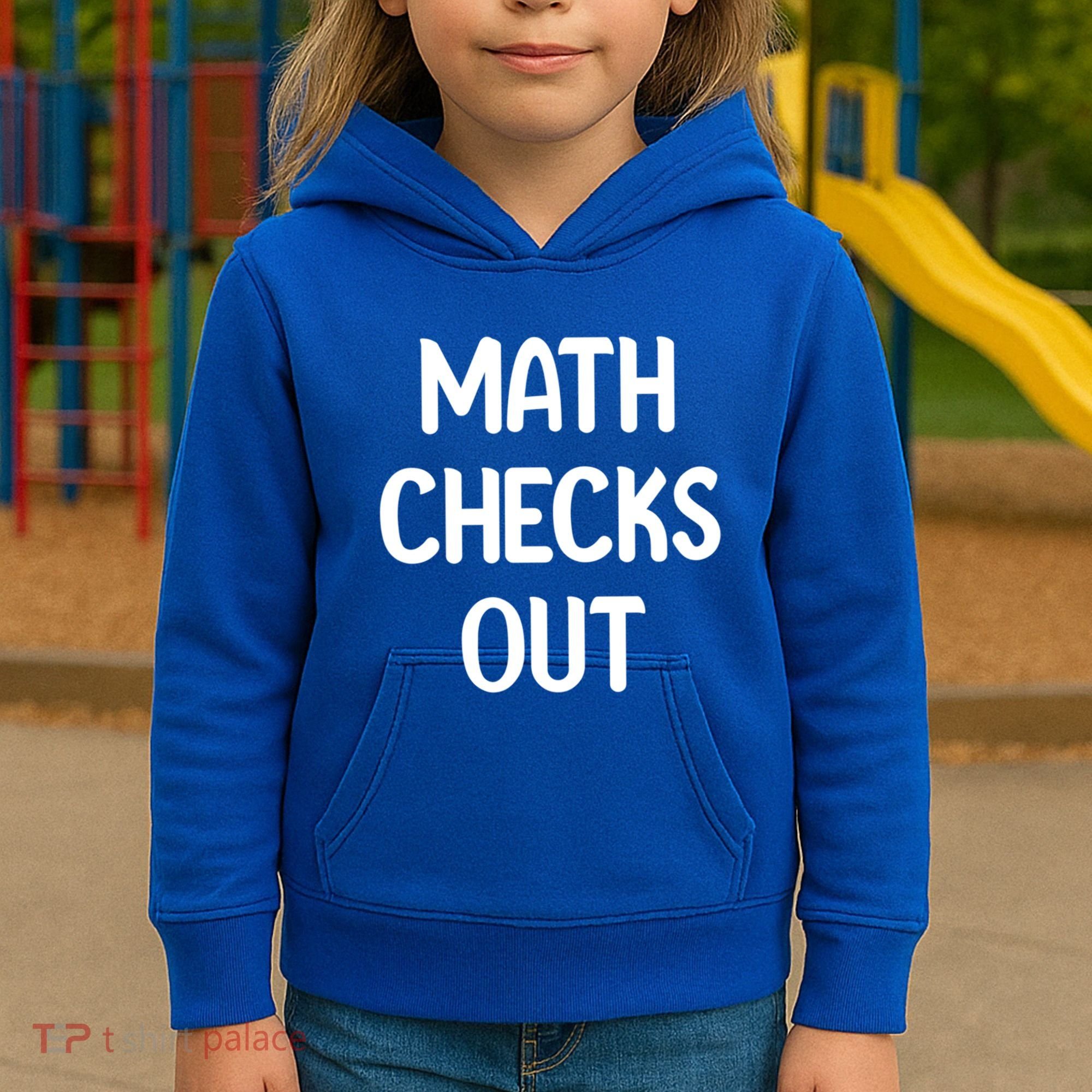 Math Checks Out Awesome Nerdy And Cases Funny Dad Jokes Cute Gift Kids Hoodie