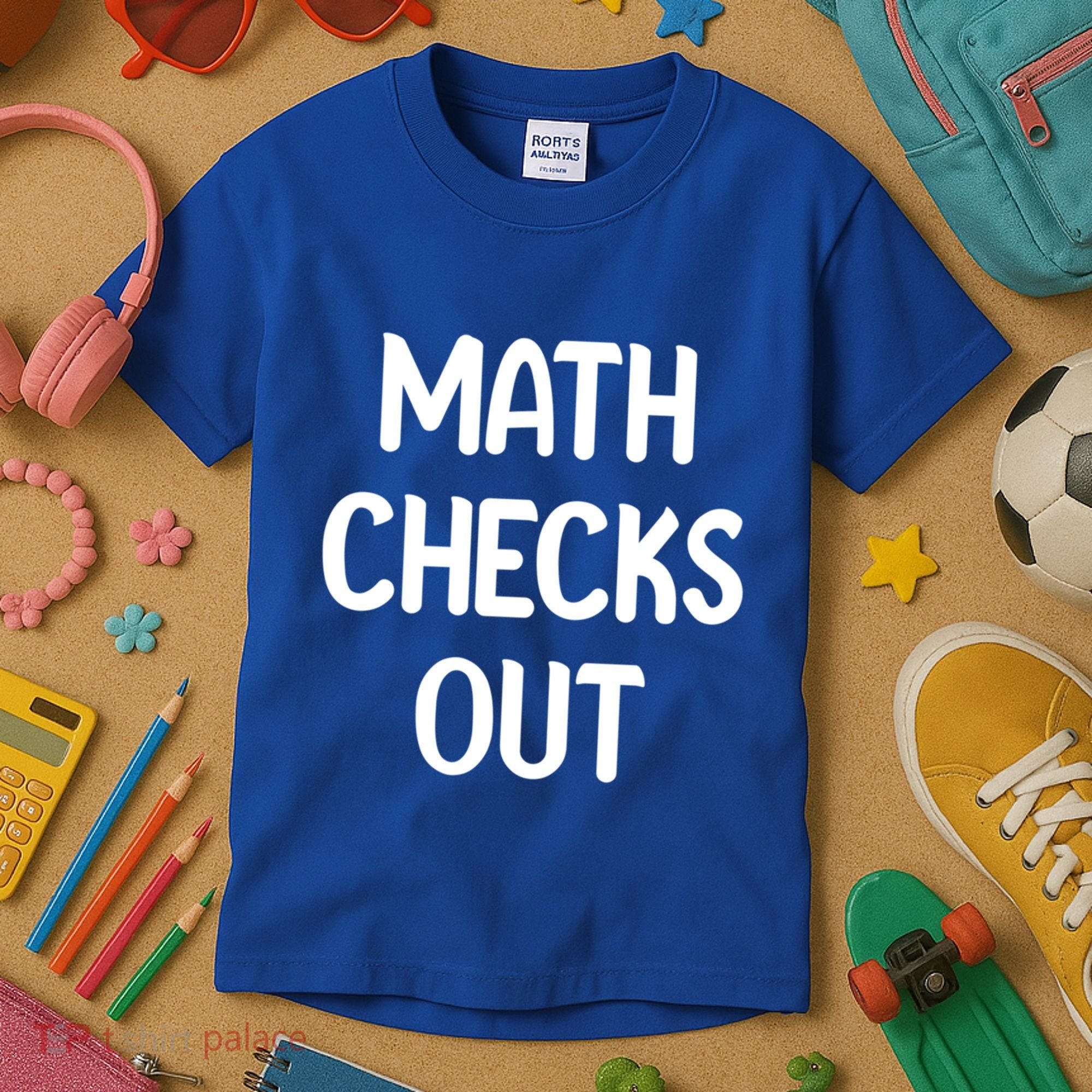 Math Checks Out Awesome Nerdy And Cases Funny Dad Jokes Cute Gift Kids T-Shirt