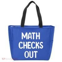 Math Checks Out Awesome Nerdy And Cases Funny Dad Jokes Cute Gift Tote Bag thumb 0