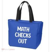 Math Checks Out Awesome Nerdy And Cases Funny Dad Jokes Cute Gift Tote Bag thumb 3