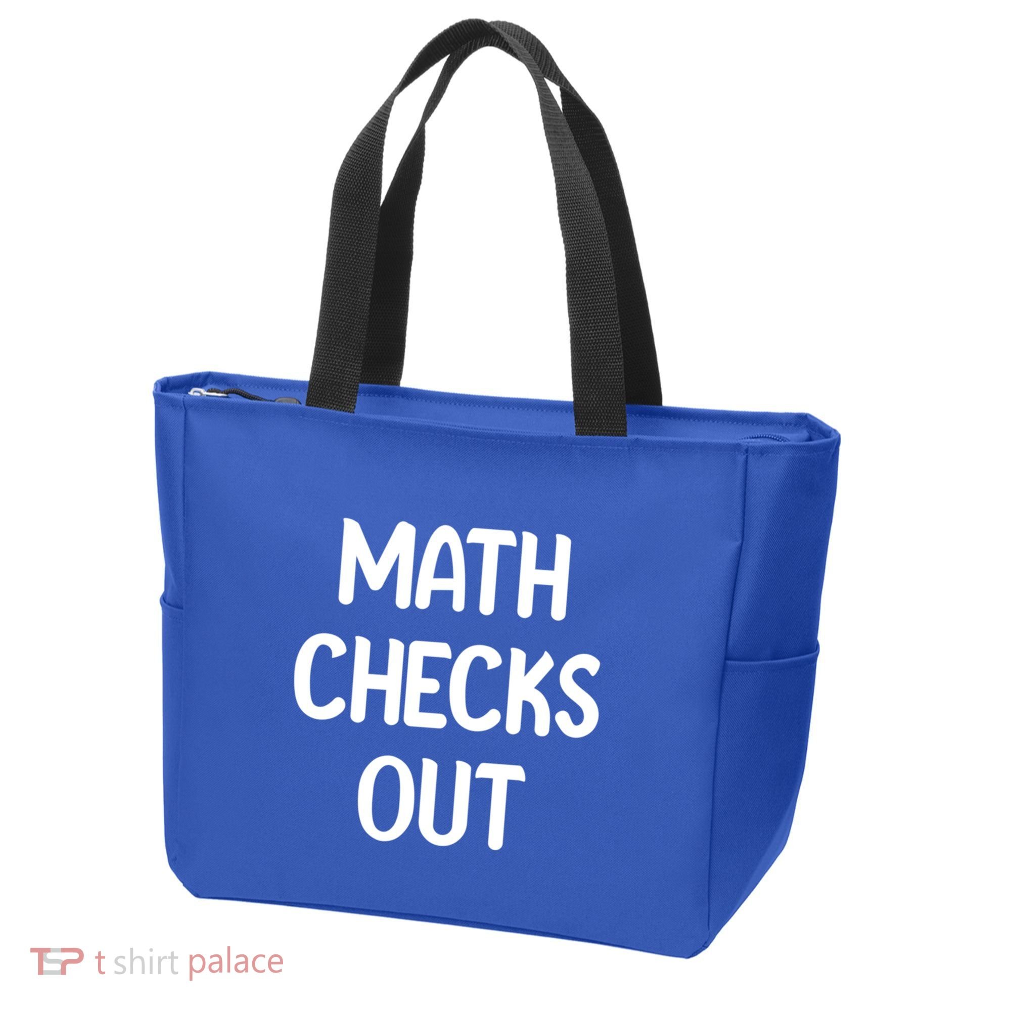 Math Checks Out Awesome Nerdy And Cases Funny Dad Jokes Cute Gift Tote Bag