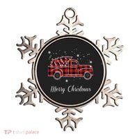 Merry Christmas Old Fashion Pick Up Truck Tree Ornament thumb 0