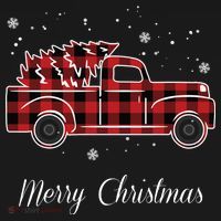 Merry Christmas Old Fashion Pick Up Truck Tree Women's Tank Top thumb 5