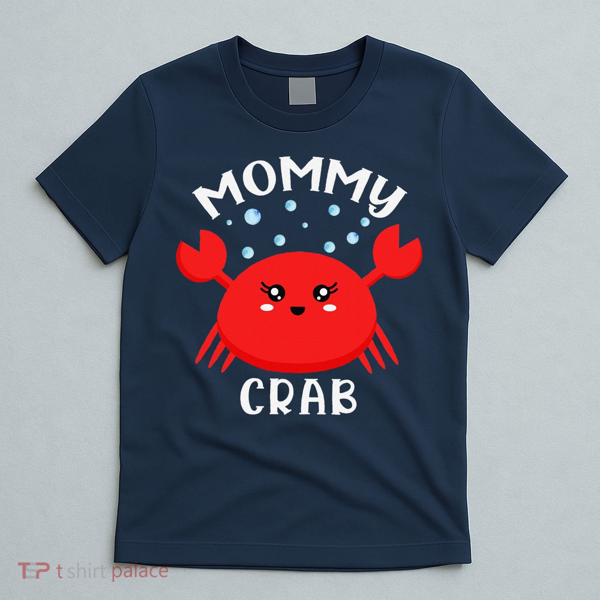 Mommy Crab Ocean Animal Crab Zodiac Funny Announcement T-Shirt