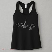 Michelangelo Creation Of Adam Hand Of God With Joint Women's Tank Top thumb 3