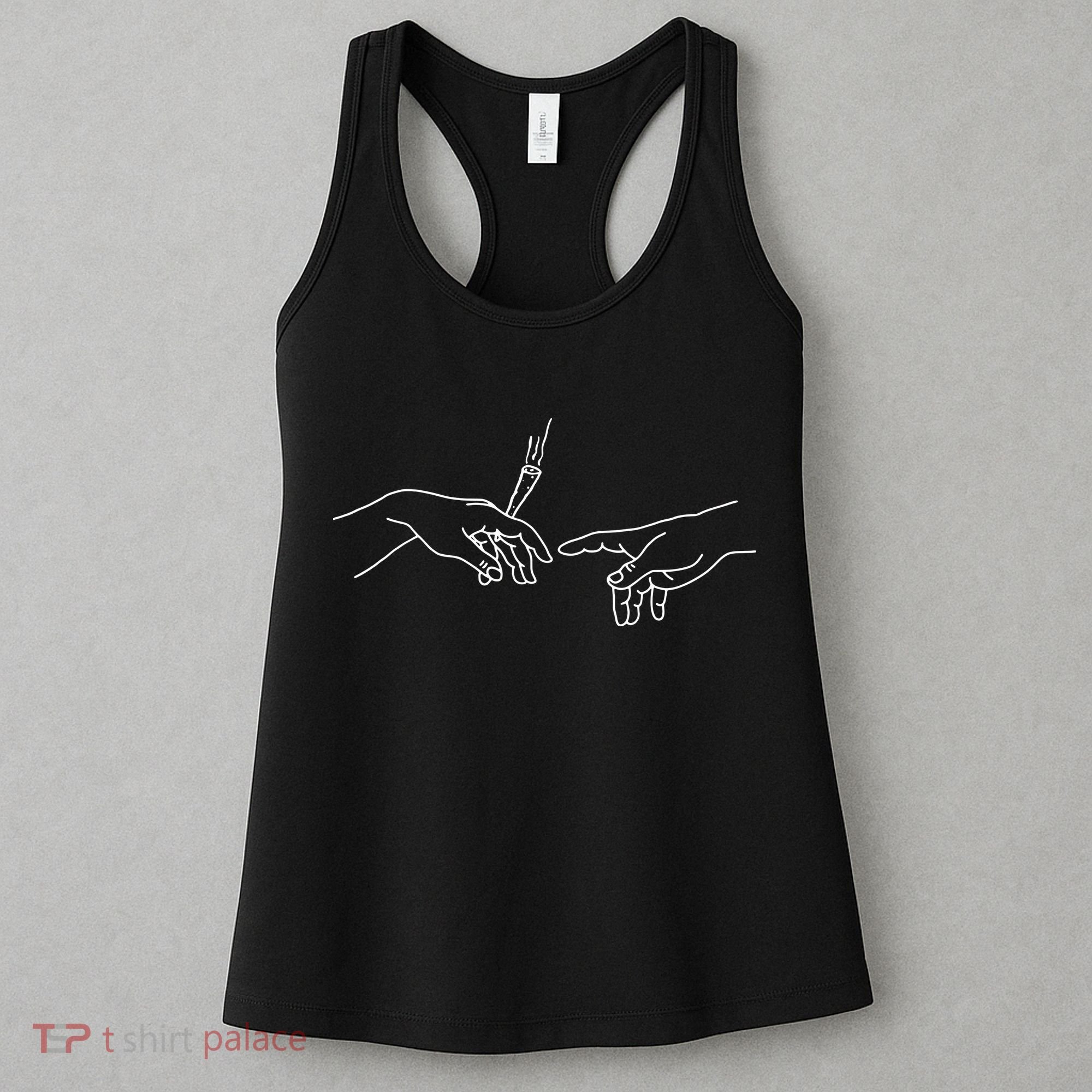 Michelangelo Creation Of Adam Hand Of God With Joint Women's Tank Top