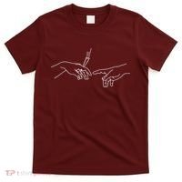 Michelangelo Creation Of Adam Hand Of God With Joint T-Shirt thumb 0
