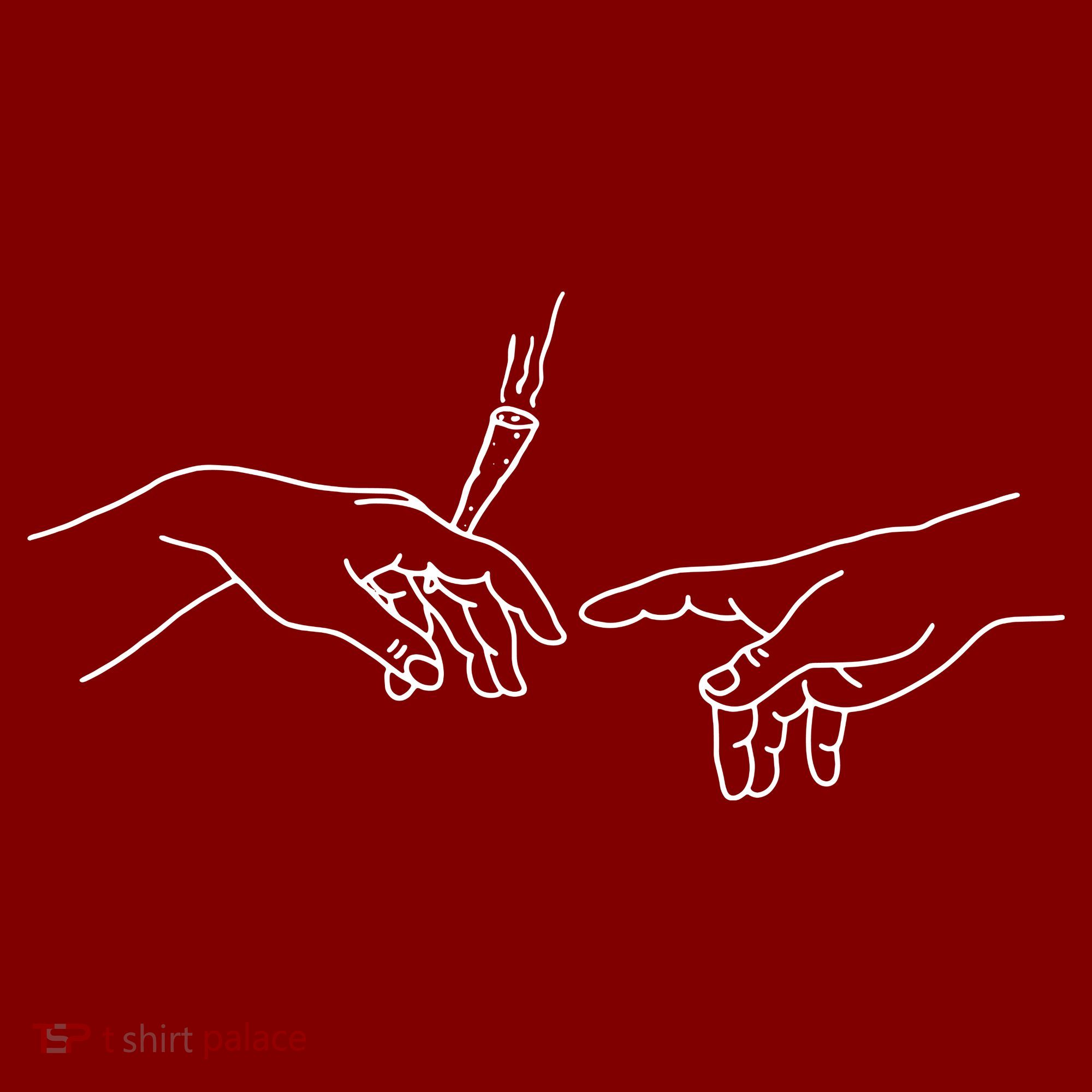 Michelangelo Creation Of Adam Hand Of God With Joint T-Shirt