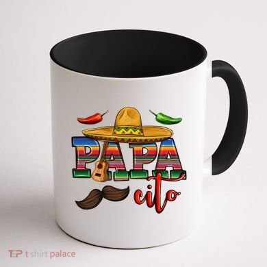 Mama Cita Papa Cito Mexican Papa Matching Cinco De Mayo Gift Coffee Mug back