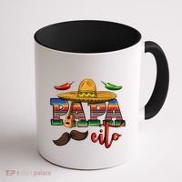 Mama Cita Papa Cito Mexican Papa Matching Cinco De Mayo Gift Coffee Mug thumb 1