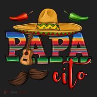 Mama Cita Papa Cito Mexican Papa Matching Cinco De Mayo Gift Beanie thumb 2