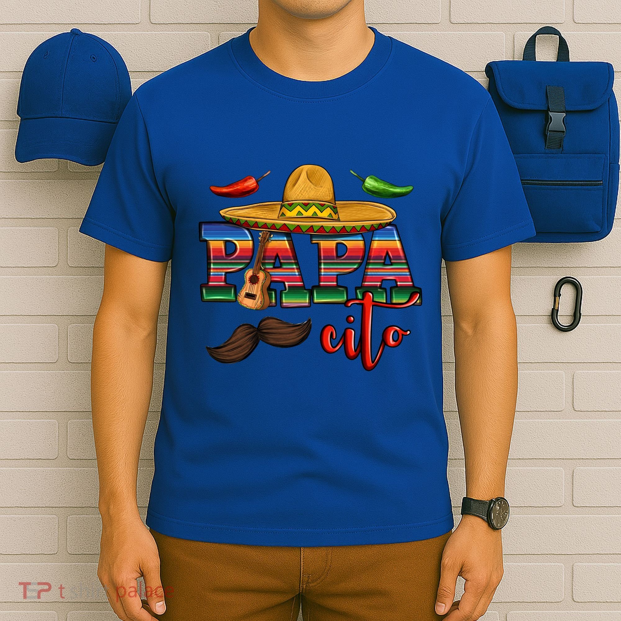 Mama Cita Papa Cito Mexican Papa Matching Cinco De Mayo Gift T-Shirt