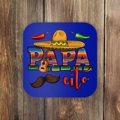 Mama Cita Papa Cito Mexican Papa Matching Cinco De Mayo Gift Coaster