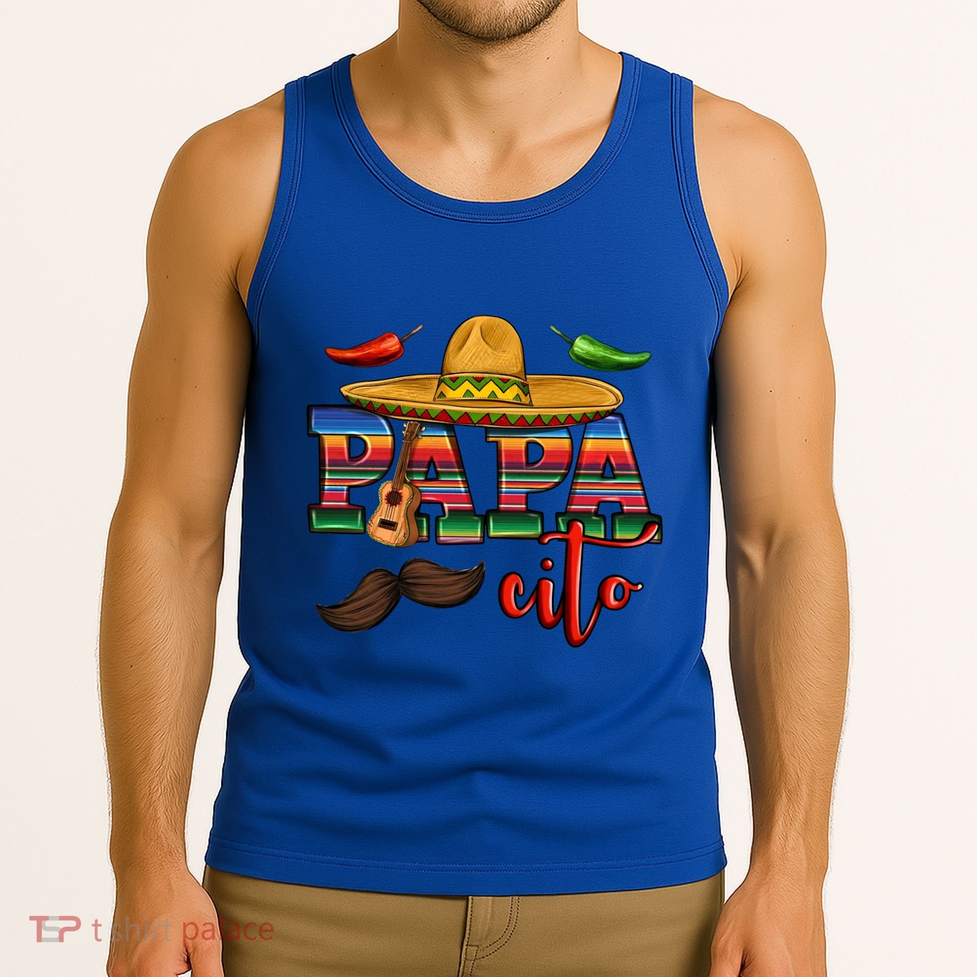 Mama Cita Papa Cito Mexican Papa Matching Cinco De Mayo Gift Tank Top