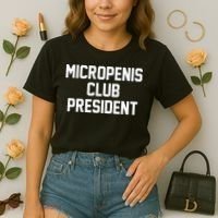 Micropenis Club President Funny Saying Sarcastic Guys Comfort Colors Boxy T-Shirt thumb 2