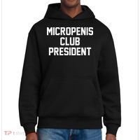 Micropenis Club President Funny Saying Sarcastic Guys District V.I.T. Heavyweight Hoodie thumb 0
