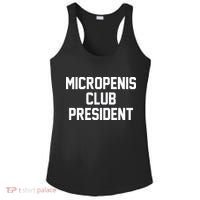 Micropenis Club President Funny Saying Sarcastic Guys Ladies PosiCharge Competitor Racerback Tank thumb 0