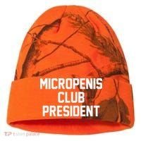 Micropenis Club President Funny Saying Sarcastic Guys Kati Licensed 12" Camo Cuffed Beanie thumb 0
