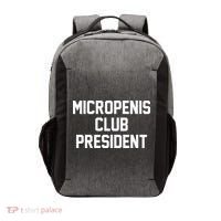 Micropenis Club President Funny Saying Sarcastic Guys Vector Backpack thumb 0
