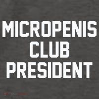 Micropenis Club President Funny Saying Sarcastic Guys Vector Backpack thumb 2