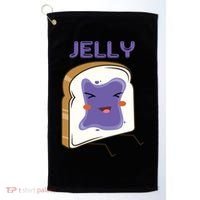 Matching Couple Peanut Butter And Jelly Gift Golf Towel thumb 0