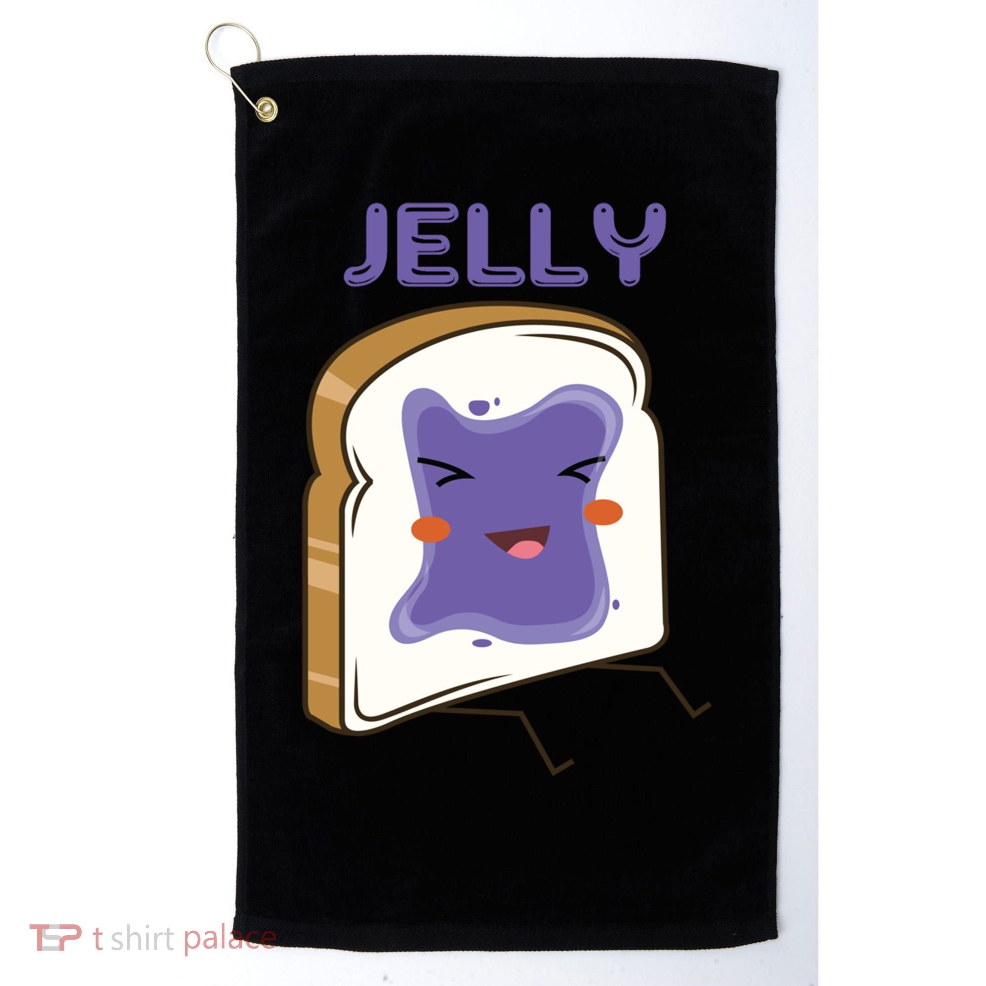Matching Couple Peanut Butter And Jelly Gift Golf Towel