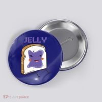 Matching Couple Peanut Butter And Jelly Gift Button thumb 0