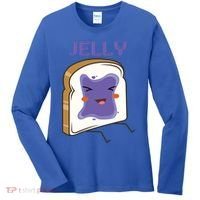 Matching Couple Peanut Butter And Jelly Gift Women's Long Sleeve Shirt thumb 0