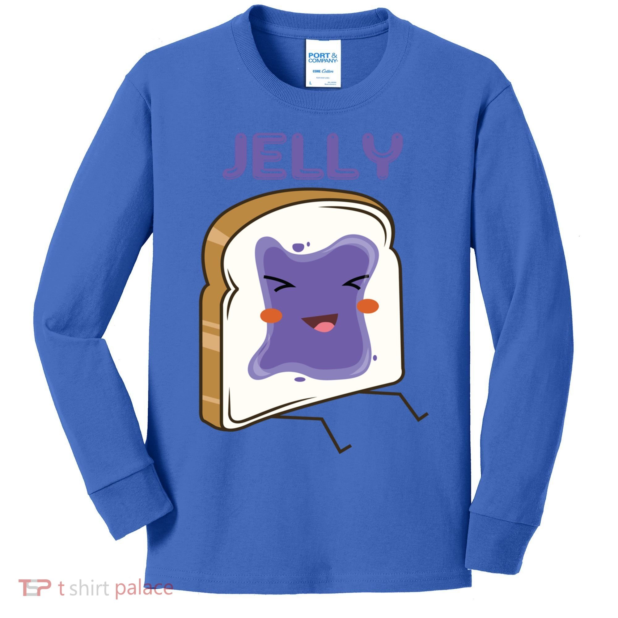 Matching Couple Peanut Butter And Jelly Gift Kids Long Sleeve Shirt