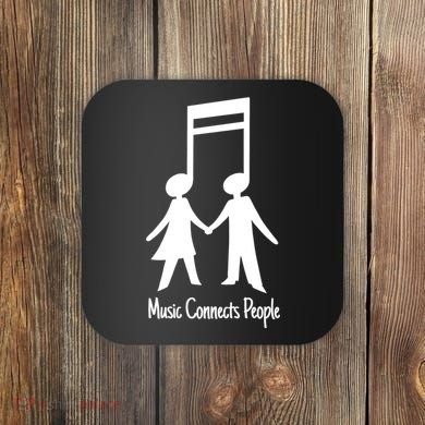 Music Connect People Cute Gift Coaster