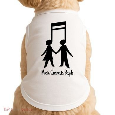 Music Connect People Cute Gift Doggie Tank