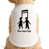 Music Connect People Cute Gift Doggie Tank thumb 0
