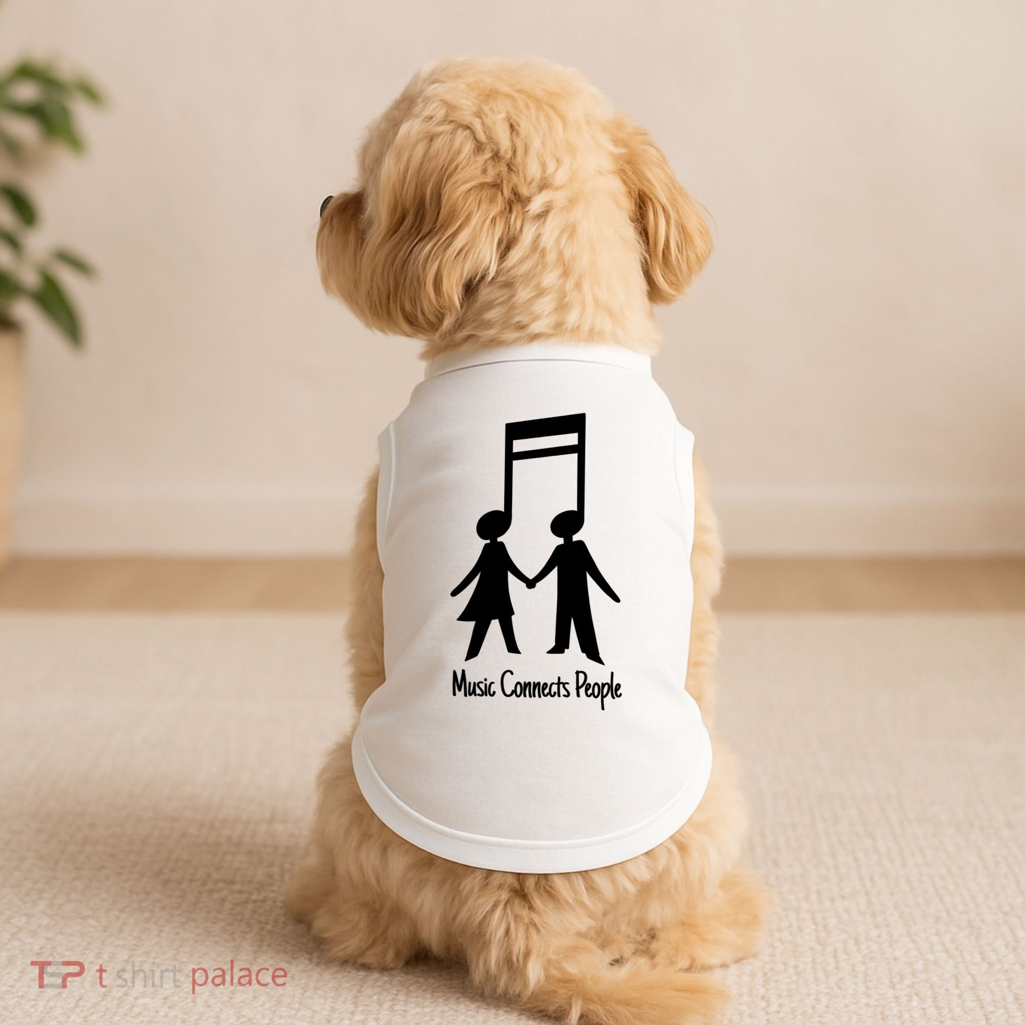 Music Connect People Cute Gift Doggie Tank