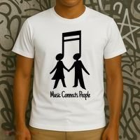 Music Connect People Cute Gift T-Shirt thumb 3