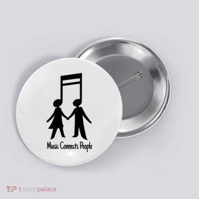 Music Connect People Cute Gift Button