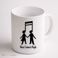 Music Connect People Cute Gift Coffee Mug thumb 1