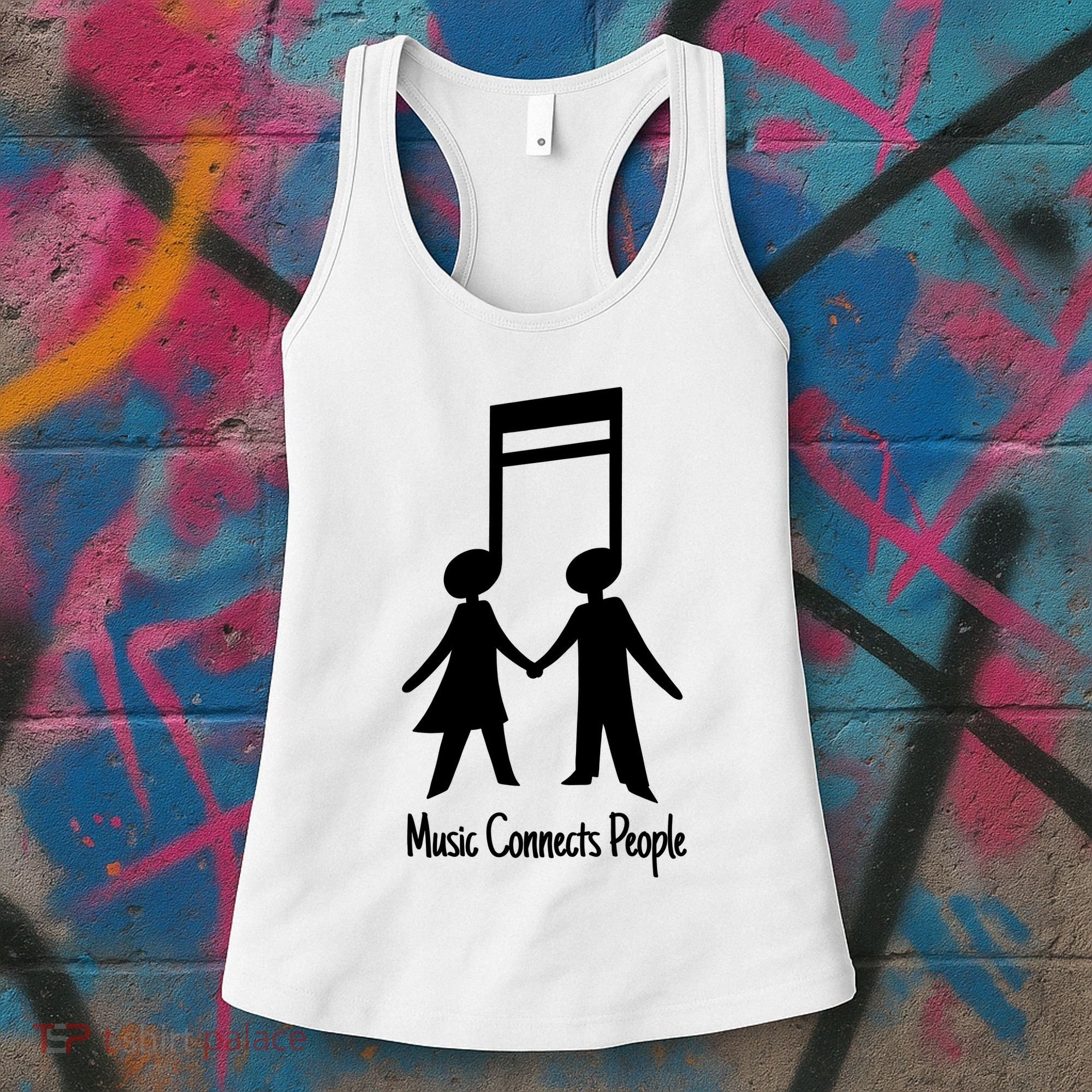 Music Connect People Cute Gift Women's Tank Top