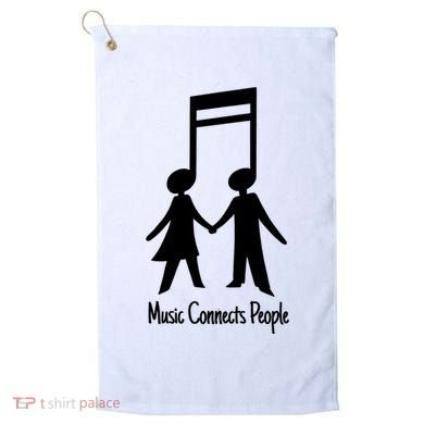 Music Connect People Cute Gift Golf Towel