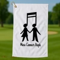 Music Connect People Cute Gift Golf Towel thumb 1
