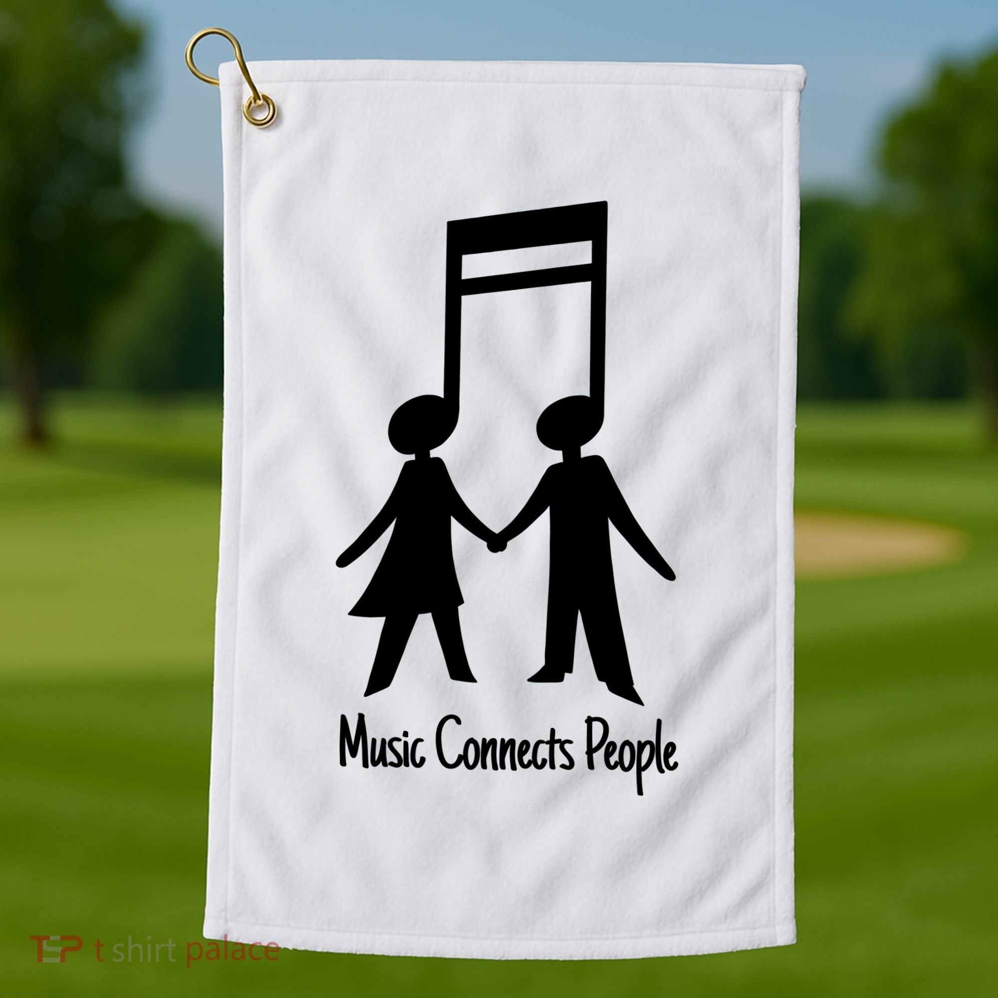Music Connect People Cute Gift Golf Towel