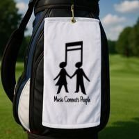 Music Connect People Cute Gift Golf Towel thumb 2